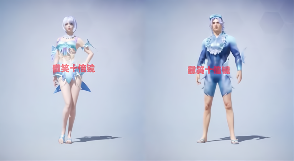 吃鸡海洋主题新军需3款时装美丽冻人符合玩家审美