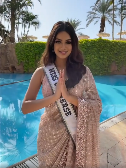 印度美女荣获2021年环球小姐桂冠有颜有才有格局