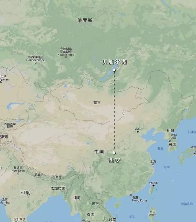 首先是,从地图上看,从贝加尔湖到北京与从贝加尔湖到河西走廊的酒泉