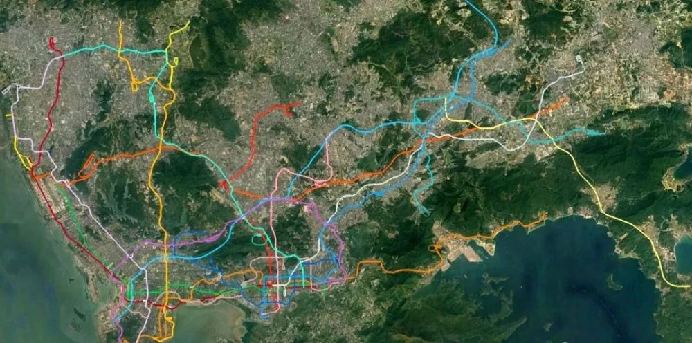 深圳地铁规划线路图