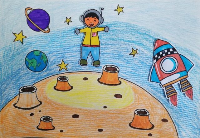 14指导老师/任雯雯△娄语萱 浐灞十八小学一年级十一班《我的航天梦》