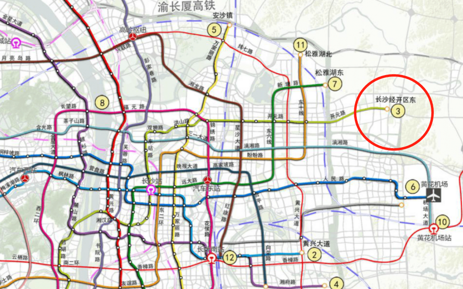 长沙地铁3号线继南延九华后未来还将东延