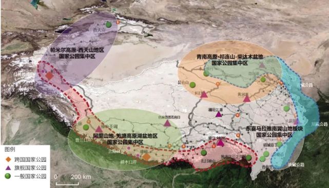 青藏高原边境线长,邻国都已在国境线区域部署以国家公园为主体的自然