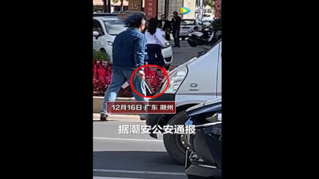 广东潮州街头一男子持砍刀连砍5名路人,目击者:见人就砍,但不像精神病