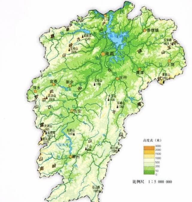 地形图,会发现这个省份不仅四面都是山,就连它的内部都是山脉,河流