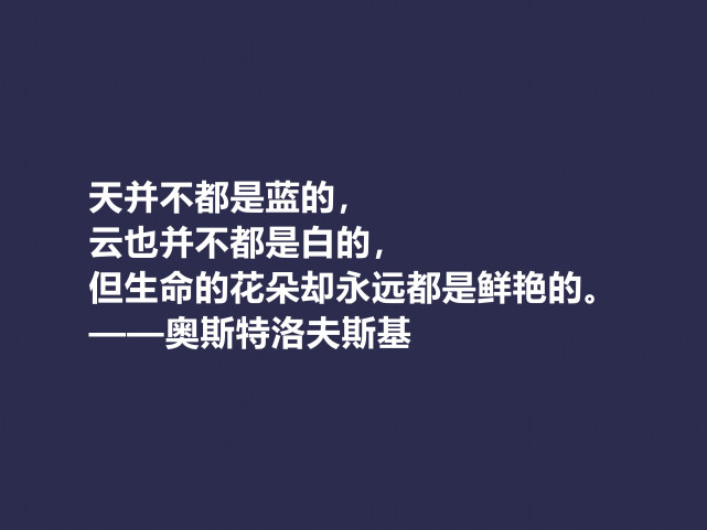 奥斯特洛夫斯基十句格言,赞叹其传奇一生,感悟其励志精神