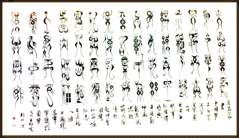 鸟虫篆文字所描绘的像征世界,构成了中国古人人格完善心理准则的原型
