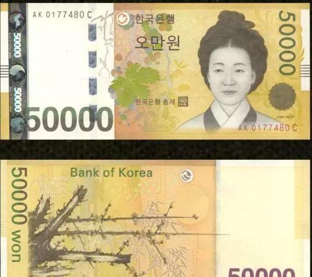 各国最大面额钞票分别印着谁的头像?日本和韩国最为