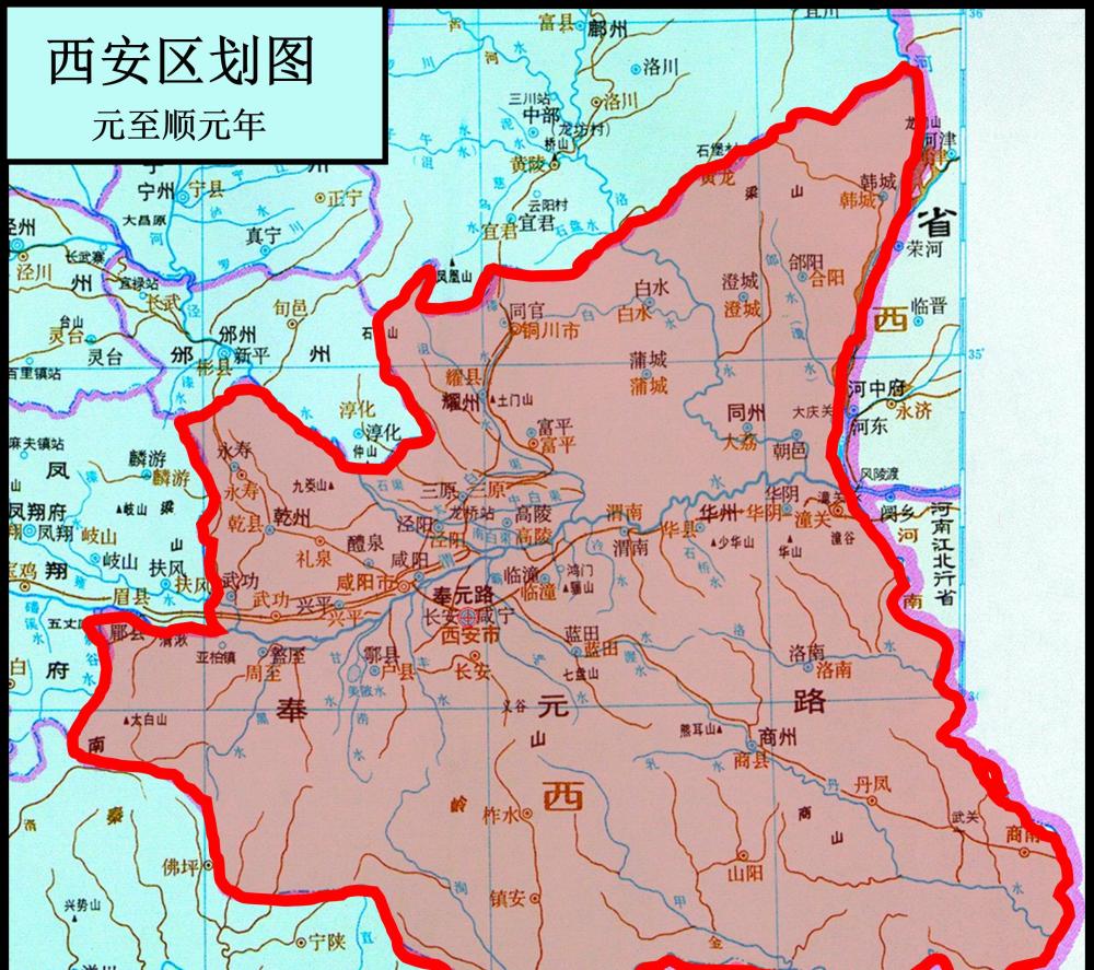 西安都城遗址分布图西安在古代长期是各王朝的古都,据统计,至少有十三