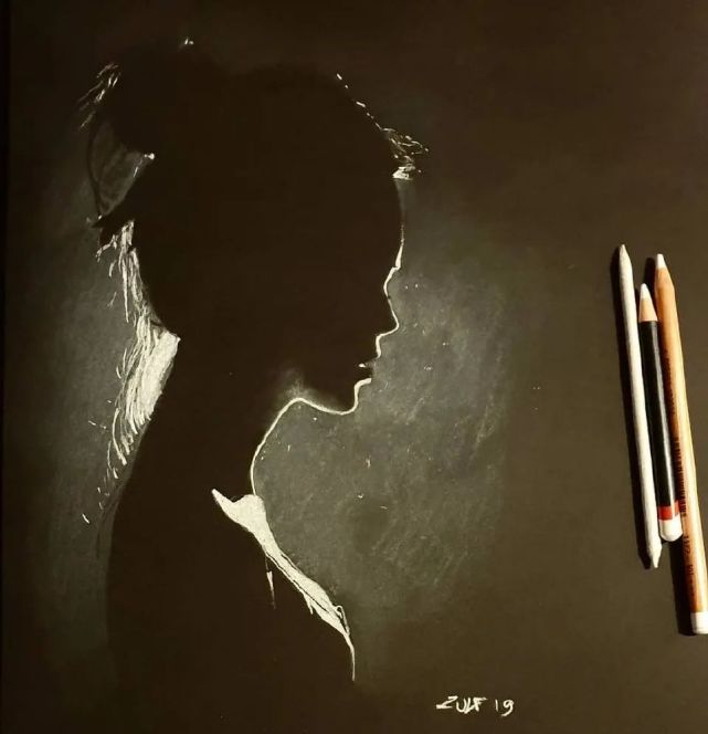 黑白画|在黑卡纸上玩一下光影特效