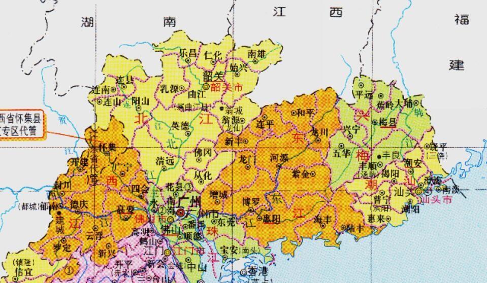 由于广东省的地理位置非常好,又是沿海省份,成为了西方列强争夺的焦点