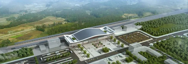 远期规划成渝中线站点,扩建后,乐至站 4台8线遂宁站普高一体,目前正在