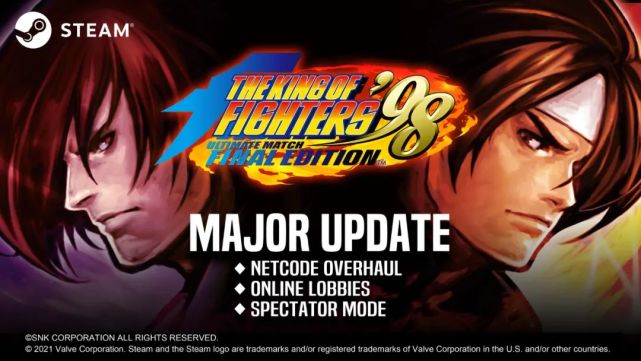 steam版《kof'98 um fe》今日实施大型版本升级