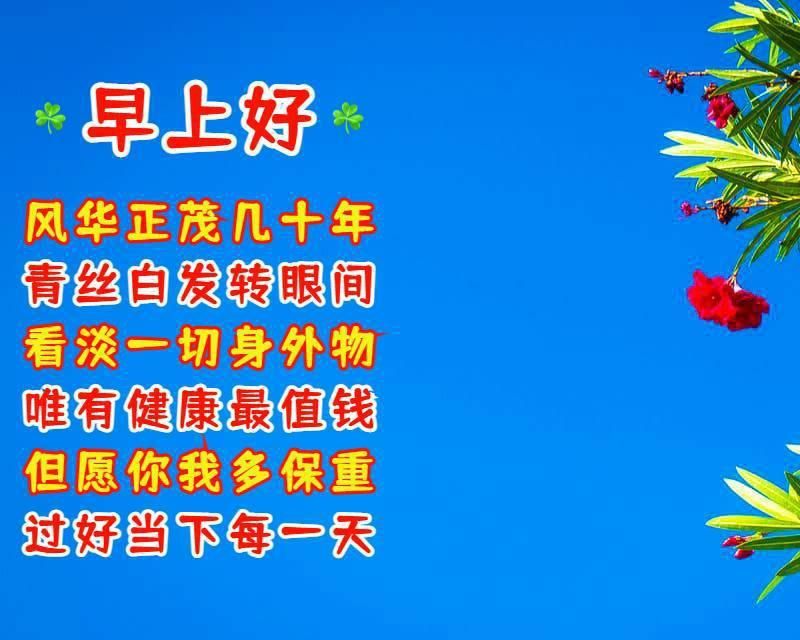 好朋友早上好祝福语优美句子老朋友早安祝福语祝福图片