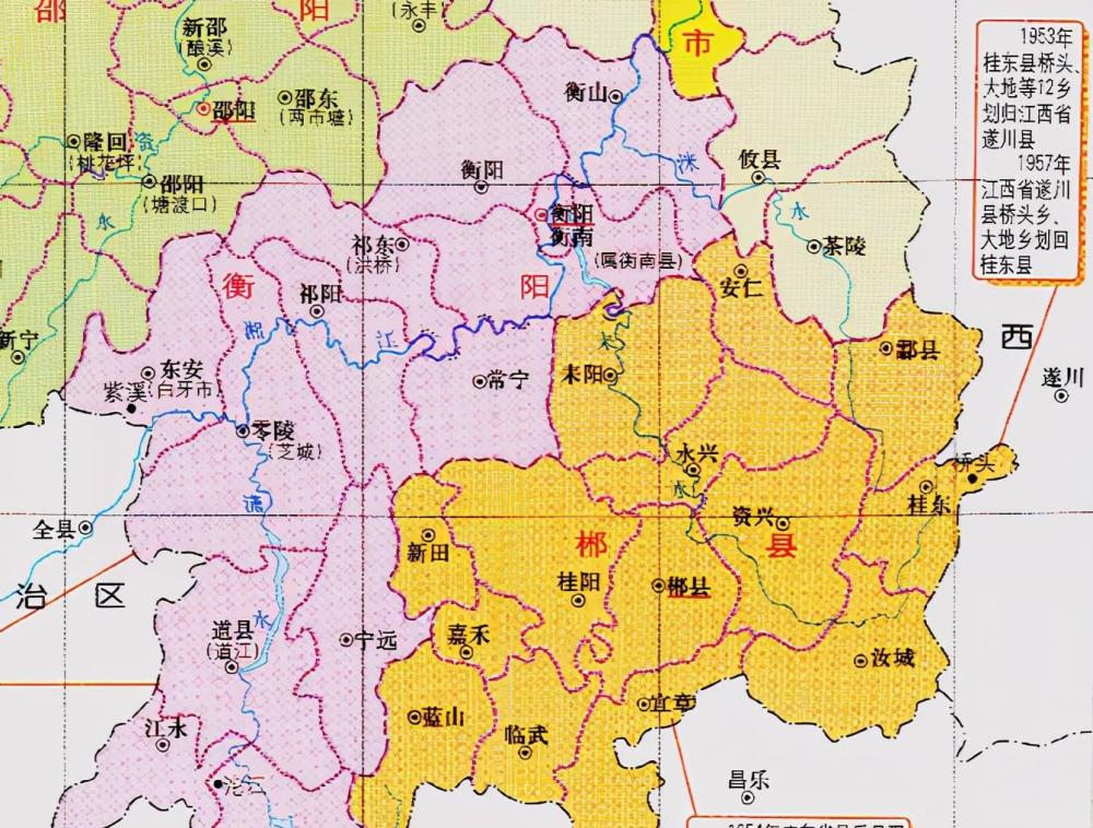 广东与湖南的区划调整当年的6个乡村为何分给了湖南省