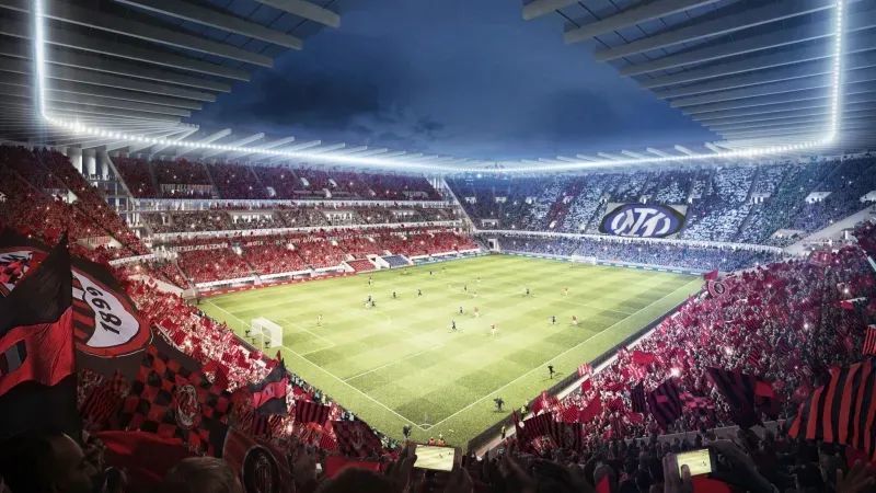 米兰主席斯卡罗尼表示:"新圣西罗体育场将成为全世界最美丽的球场,其