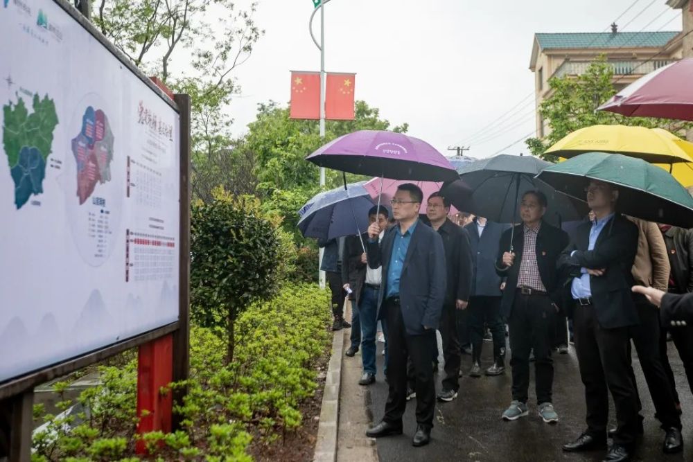 江山市贺村镇召开县乡一体条抓块统村级示范点互看互学现场会