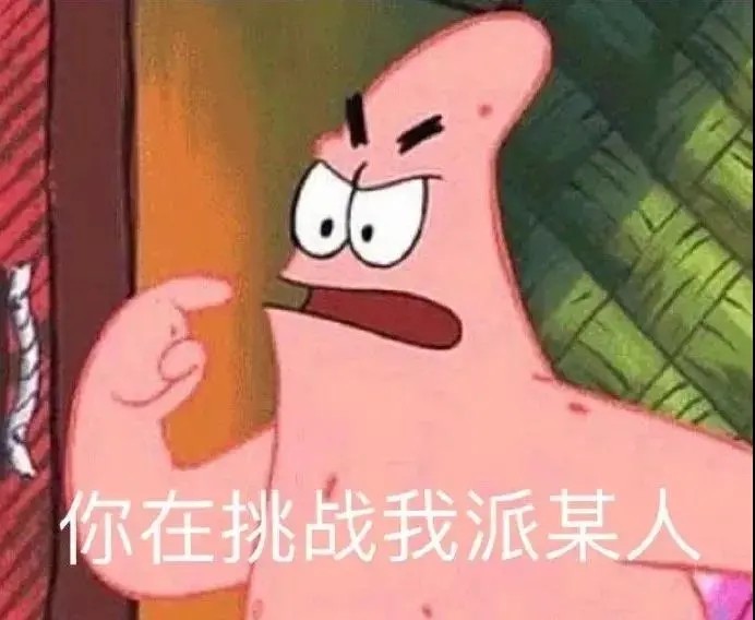表情包你在挑战我派某人