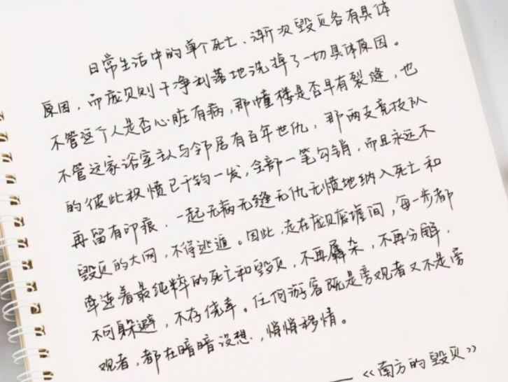 学生自创鲸落字体走红可爱又不失唯美娟秀叫人眼前一亮