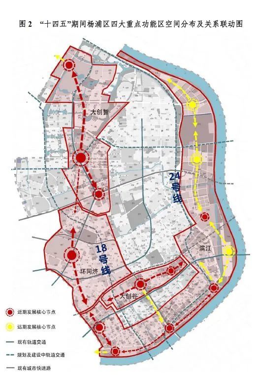 320米高楼领衔 杨浦滨江天际线02相信大桥和定海路两个街道,从以前的