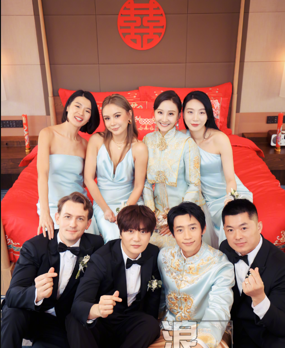 魏晨于玮婚礼现场照曝光,陆虎成快男伴郎团,白敬亭卡点送祝福