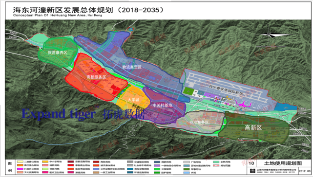 根据河湟新区发展规划(2018-2035),新区分布有七大区域,实现不同的