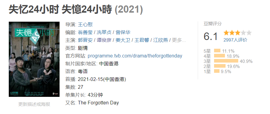 2021年tvb剧集报告烂尾成常态经典ip被毁台庆剧集体崩