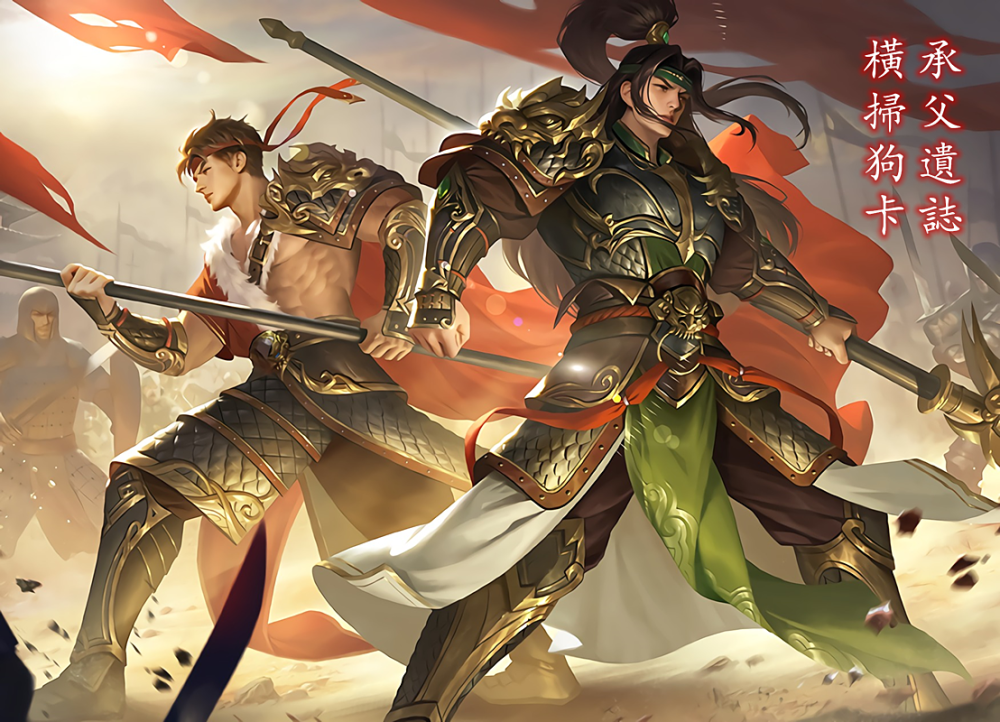 三国杀里的兄弟武将袁谭袁尚强度最高许靖许劭差距最大