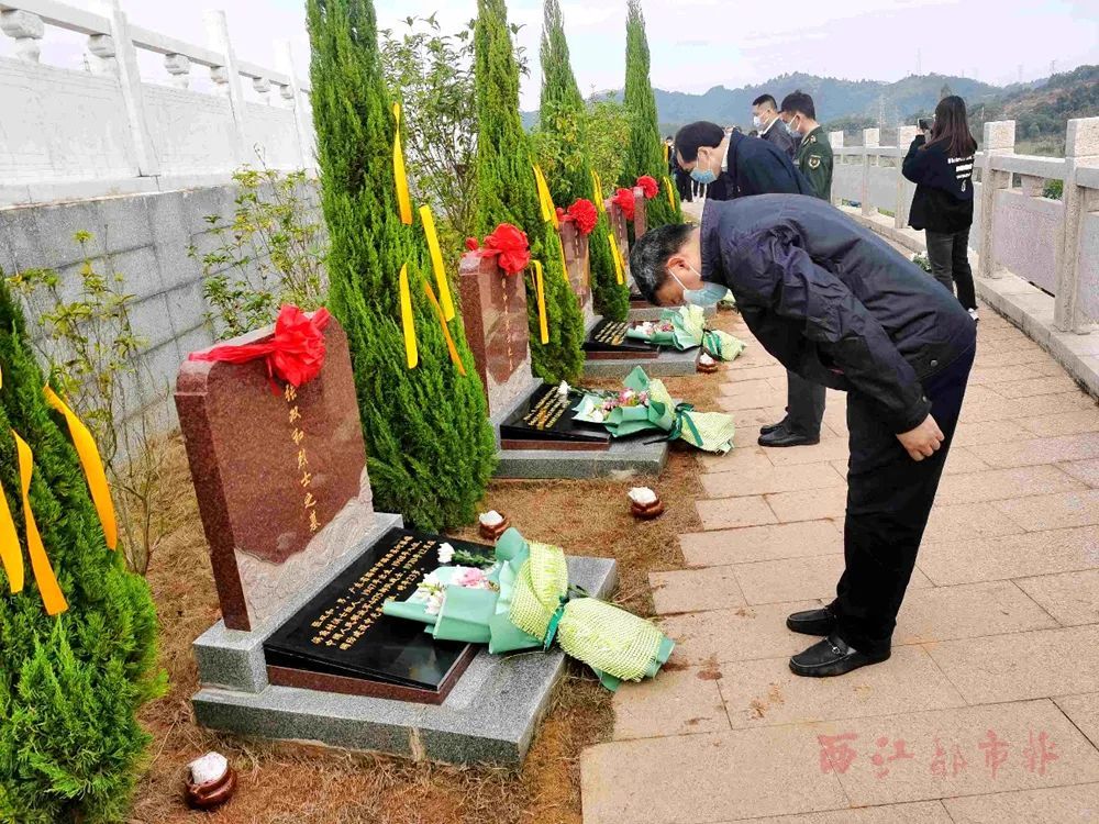 梧州人民不会忘记他们六座散葬烈士墓迁至梧州市烈士陵园