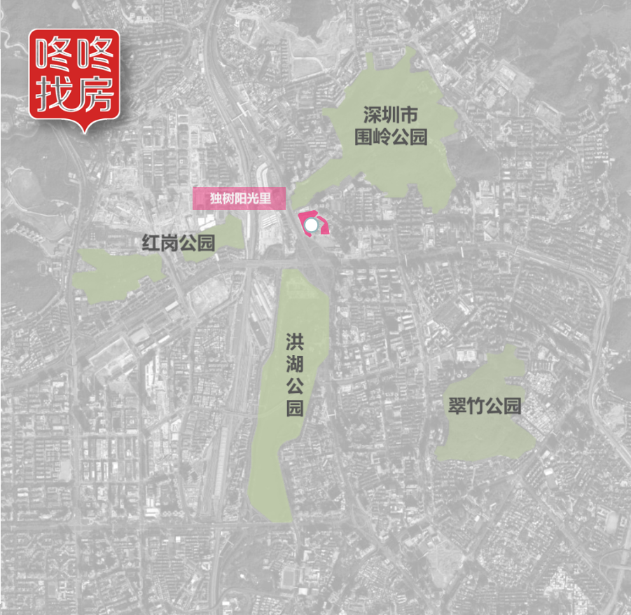 项目以北的围岭公园规划面积87公顷,落地后将成为集休闲娱乐,健身观景