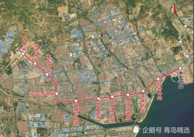 青岛地铁6号线二期走向及站点最新公示附站点位置图