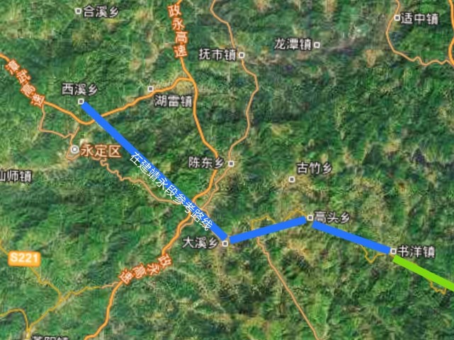 漳武高速公路,在建中的靖永段线路,也是福建省"六纵十