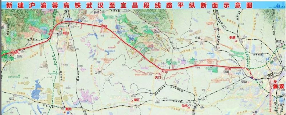 建设规模:新建沪渝蓉高速铁路武汉至宜昌段线路起自汉口站,利用汉宜