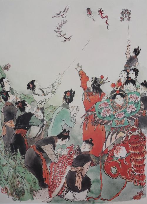 《红楼梦》第70回,大观园姊妹放风筝.探春放的是"软翅子大凤凰"风筝.