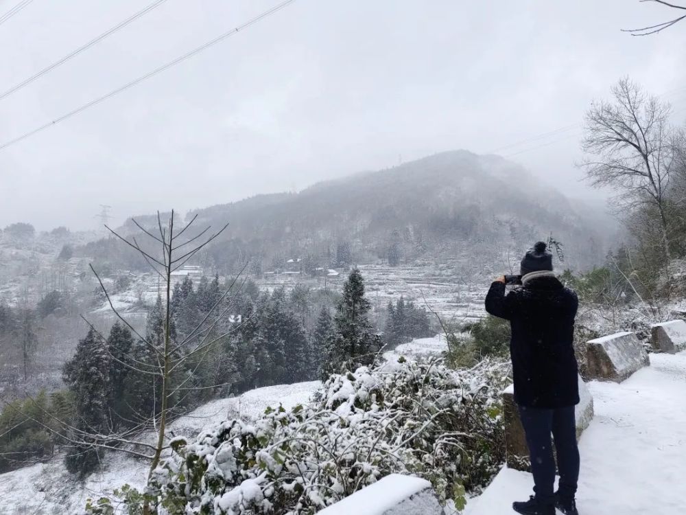 雪雪雪来了云阳迎来今冬第一场瑞雪