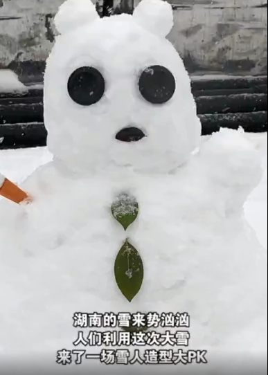 眼睛如此大,这是雪人看到了什么呢?