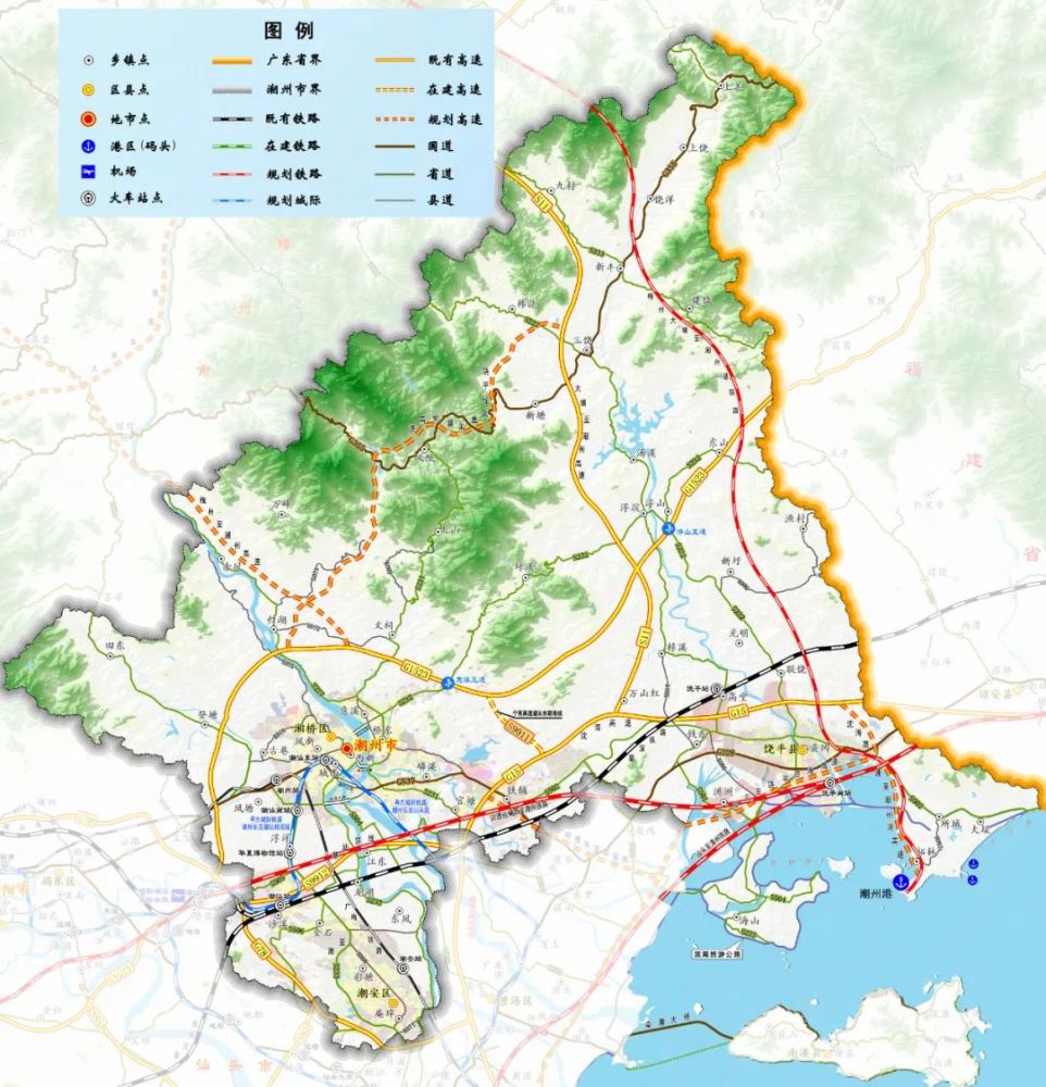 "十四五"时期,潮州市综合交通建设项目总投资约969亿元,计划完成投资