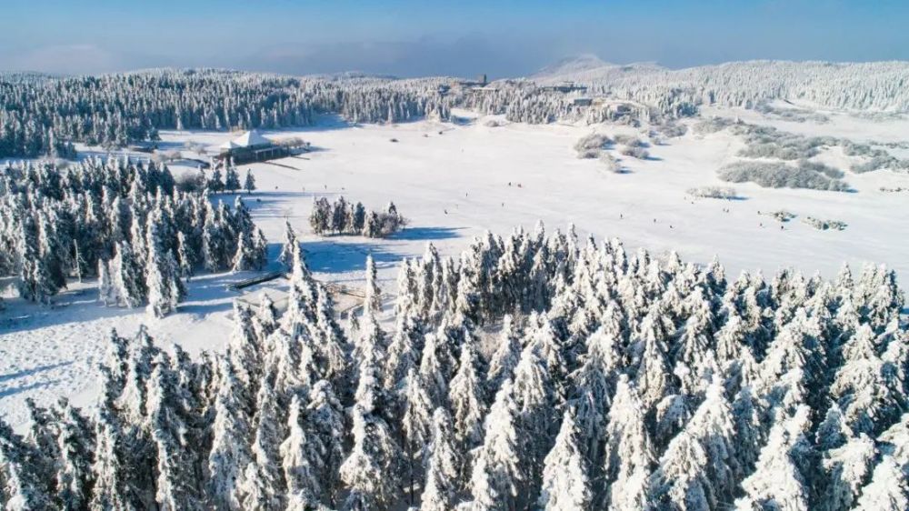 武隆雪景美如画赏雪玩雪正当时西南滑雪胜地仙女山滑雪场开放啦