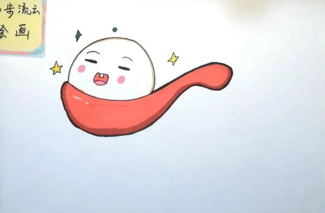 然后动手绘画汤圆简笔画,增强动手动脑的能力,掌握一些简单的绘画技巧
