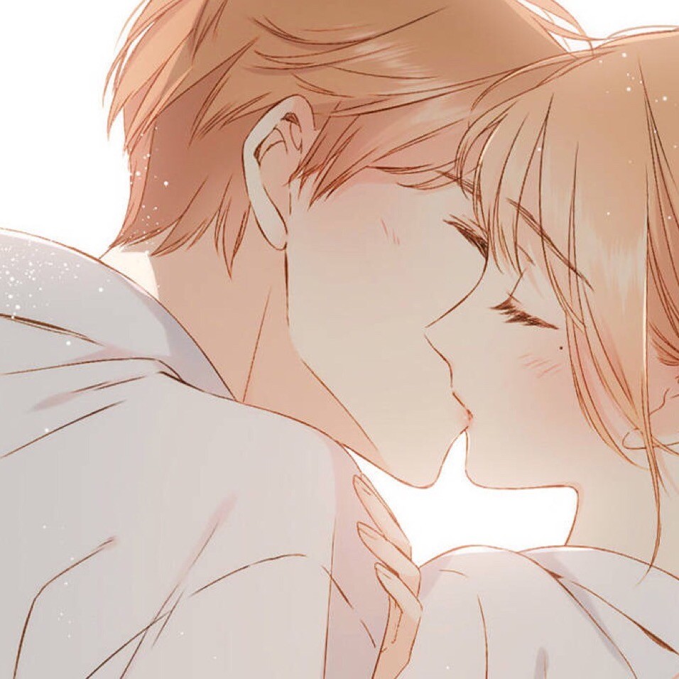 情头kiss亲亲甜系动漫情侣头像2