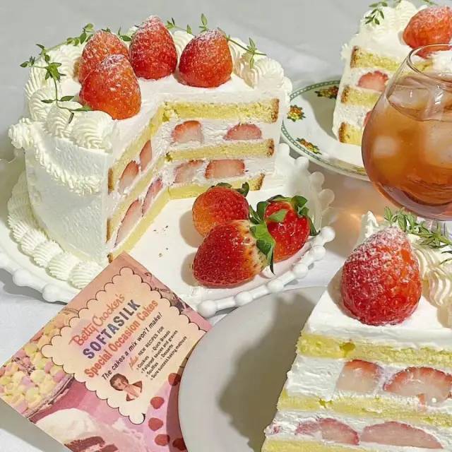背景图ins风生日蛋糕