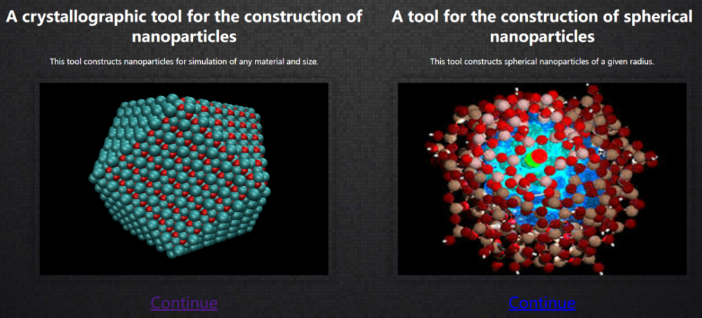 构建nanoparticle的在线工具