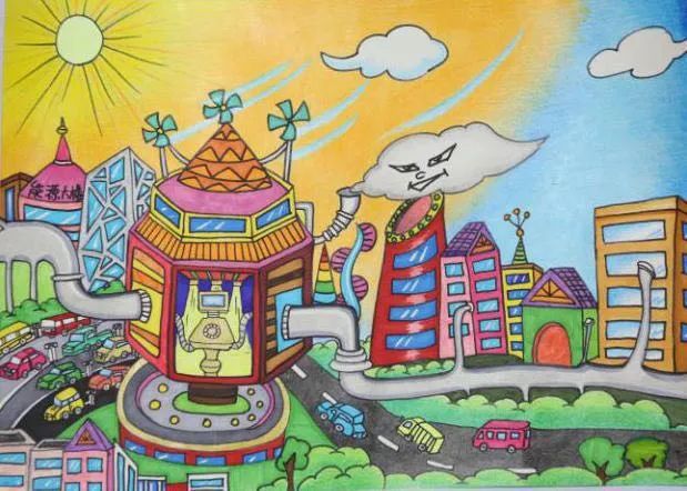科幻画是真实反映孩子对美好生活的追求一种艺术形式