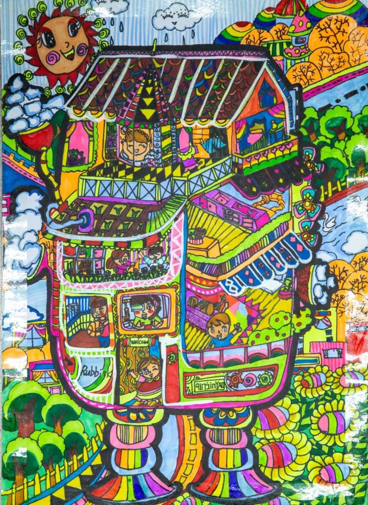 科幻画是真实反映孩子对美好生活的追求一种艺术形式
