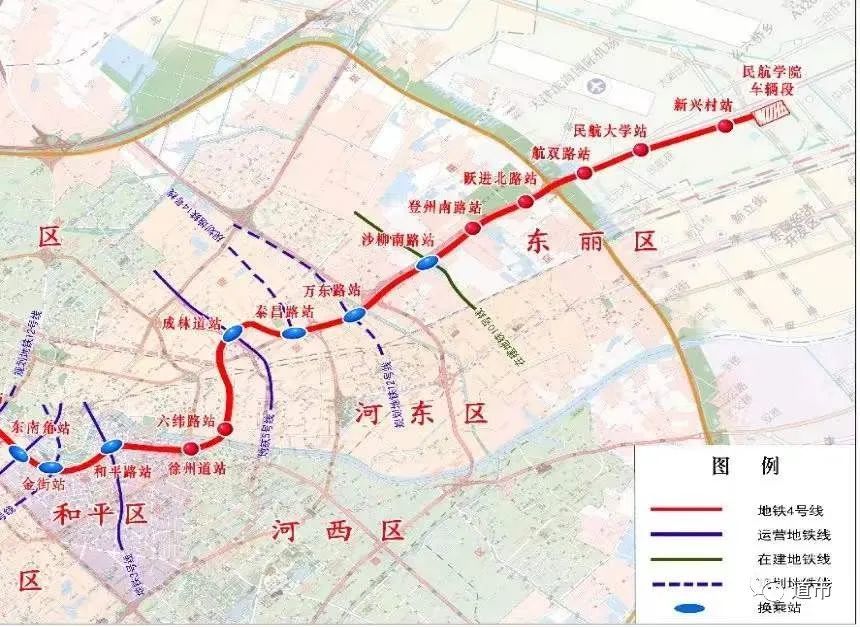 最新天津地铁4号线南段6号线二期正式通车沿线如何买房
