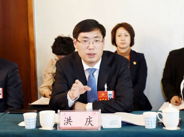洪庆参加中省直企事业单位代表团讨论:携手攻坚谐和共进协奏凯歌 为推