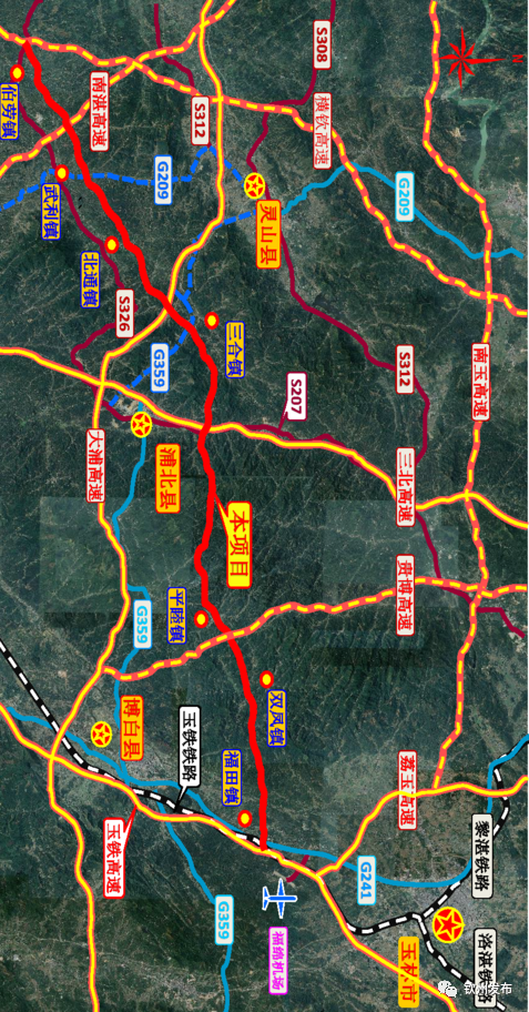 最终实现浦北与钦州市的全线贯穿向南进入钦州市南部地区终点接在建