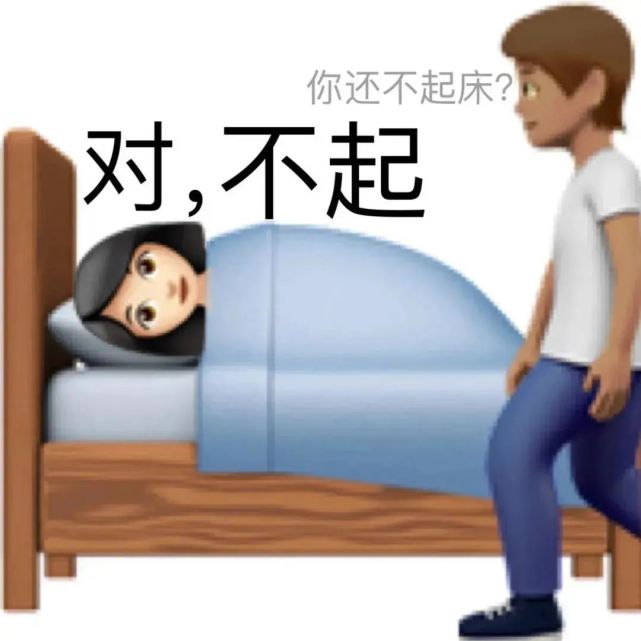 表情包:你还不起床?对,不起