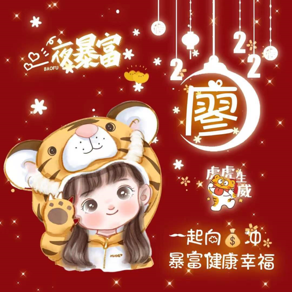 微信头像2022新年跨年姓氏头像超可爱动漫男生女生头像抢先发布