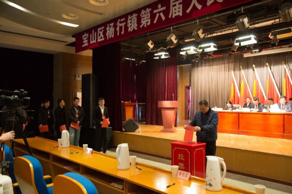 杨行镇第六届人民代表大会第一次会议胜利闭幕